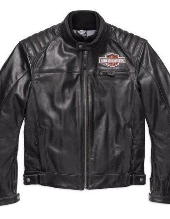 Mens Harley Davidson Legend Black Motorcycle Leather Jacket