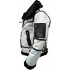 Mens RAF B3 Aviator Shearling Distressed White Leather Jacket