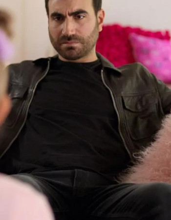Ted Lasso Brett Goldstein (Roy Kent) Brown Leather Jacket