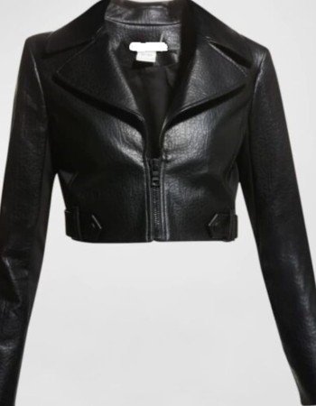 The Equalizer Liza Lapira Black Leather Jacket