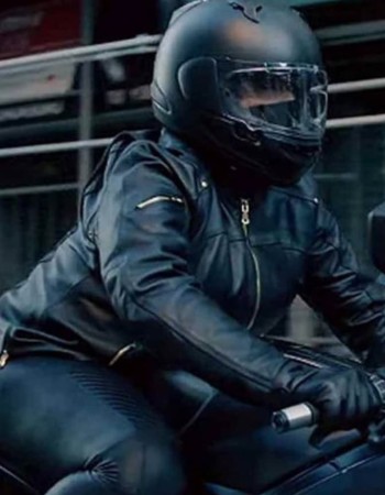 The Equalizer Queen Latifah Black Biker Leather Jacket