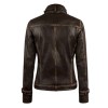 Captain America The Winter Soldier Scarlett Johansson Brown Leather Jacket