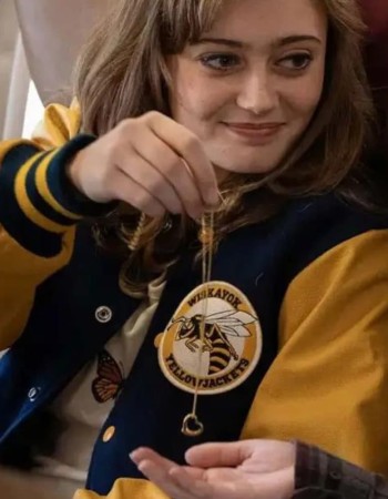 Yellowjackets Ella Purnell (Jackie) Varsity Letterman Bomber Jacket