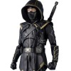 Avengers Endgame Ronin Hooded Black Leather Jacket