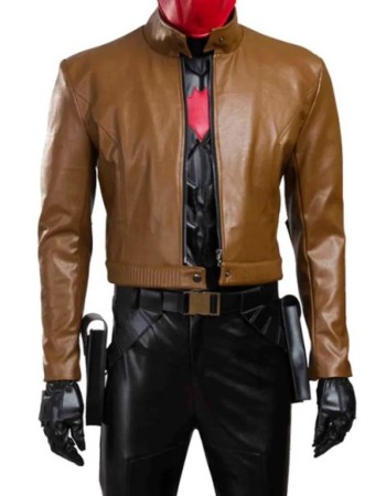 BATMAN UNDER THE RED HOOD JASON TODD LEATHER JACKET