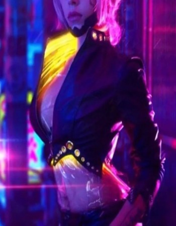 CYBERPUNK 2077 CIRI BLACK LEATHER JACKET