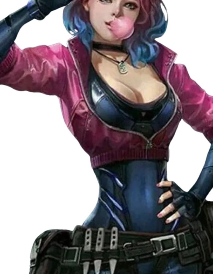 CYBERPUNK 2077 KIRA MADROXX PINK LEATHER JACKET