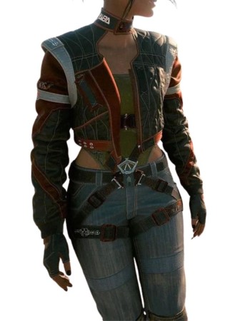 CYBERPUNK 2077 PANAM PALMER COSPLAY LEATHER JACKET