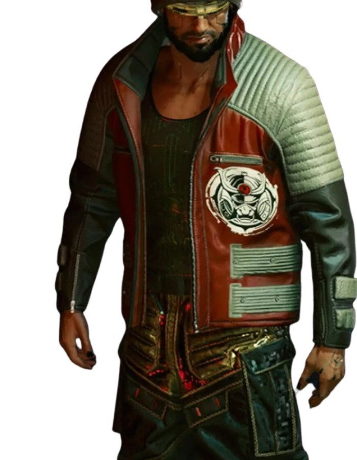CYBERPUNK 2077 SECOND CONFLICT BIKER LEATHER JACKET
