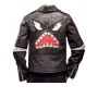 Daft Punk Shark Black Leather Jacket