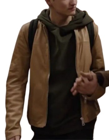 DARK PAUL LUX (BARTOSZ TIEDEMANN) BROWN CAFE RACER LEATHER JACKET