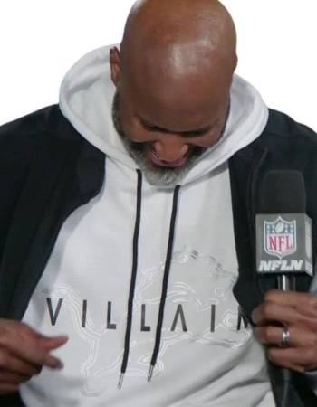 BRAD HOLMES DETROIT LIONS VILLAIN WHITE FLEECE HOODIE