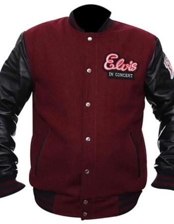 Elvis in Concert Varsity Bomber Jacket