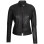 Erika Womens Black Quilted Biker Leather Jacket