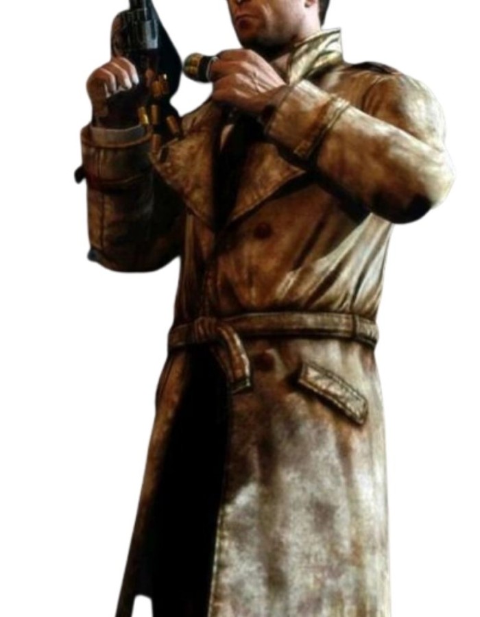 FALLOUT 4 MYSTERIOUS STRANGER BELTED LEATHER COAT