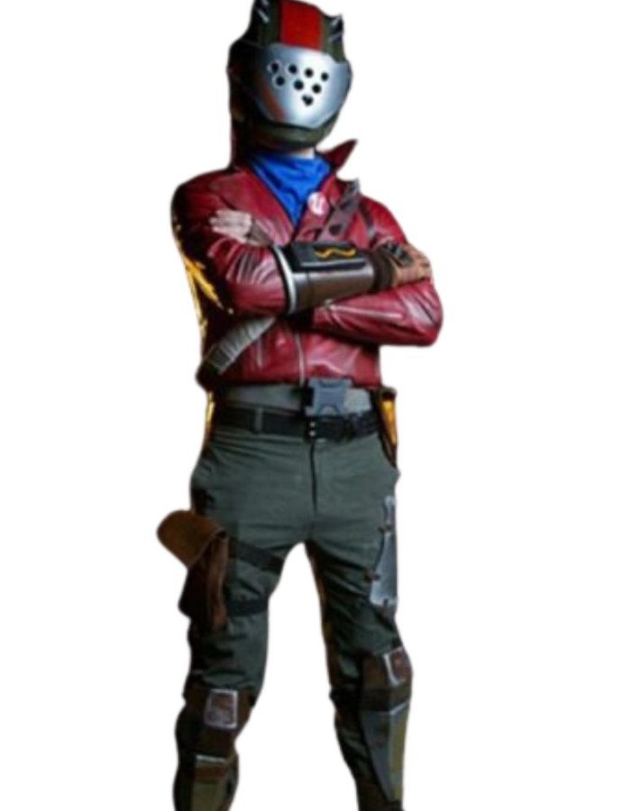 Fortnite Rust Lord Red Leather Jacket