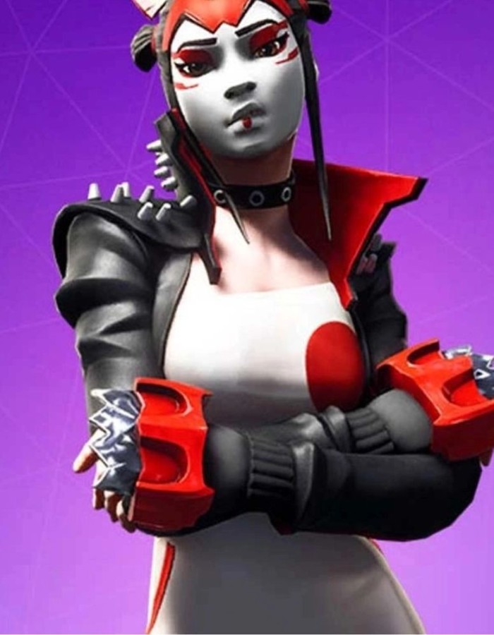 Fortnite Takara Studded Black Leather Jacket