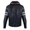 Game Of Thrones Shearling Black Leather Jacket