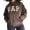 UNISEX BROWN FLEECE HOODIE