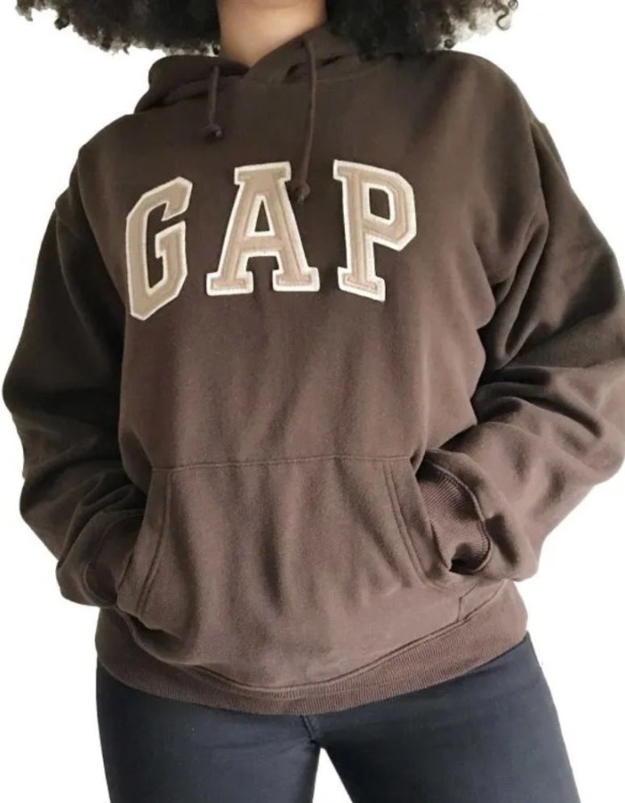 UNISEX BROWN FLEECE HOODIE