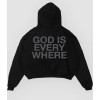 GOD IS EVERYWHERE BLACK HOODIE