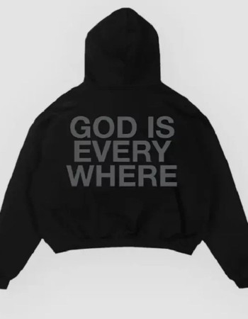 GOD IS EVERYWHERE BLACK HOODIE