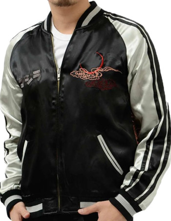 GODZILLA BLACK BOMBER JACKET