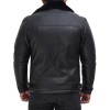 Men's Aviator B3 Black Shearling Leather Jacket