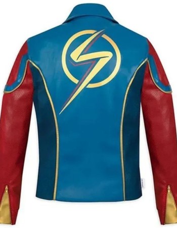 Ms. Marvel Simulated Leather Jacket