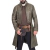  OUTLANDER JAMIE FRASER LEATHER TRENCH COAT