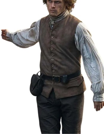 OUTLANDER JAMIE FRASER BROWN WOOL VEST