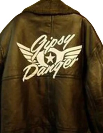 Pacific Rim Gipsy Danger Aviator Black Leather Jacket