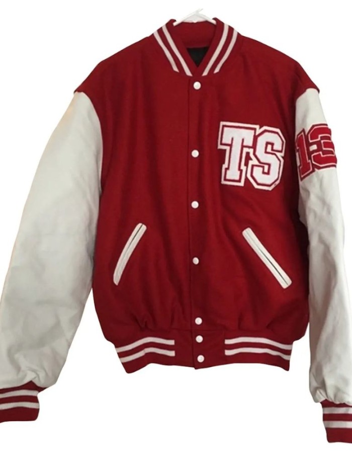 TAYLOR SWIFT THE RED TOUR VARSITY BOMBER JACKET