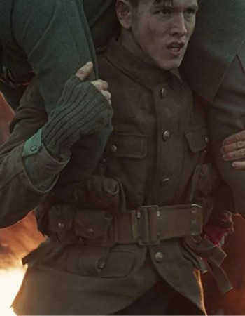 THE KINGSMAN CONRAD BROWN LEATHER JACKET