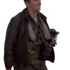 TOP GUN MAVERICK ADM BEAU SIMPSON BROWN LEATHER JACKET