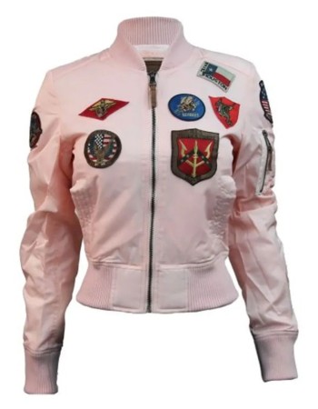 TOP GUN MA-1 PATCHES WOMEN’S BOMBER JACKET