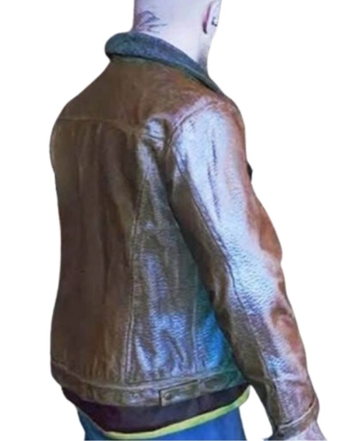 Watch Dogs Legion Ian Robshaw Brown Leather Jacket