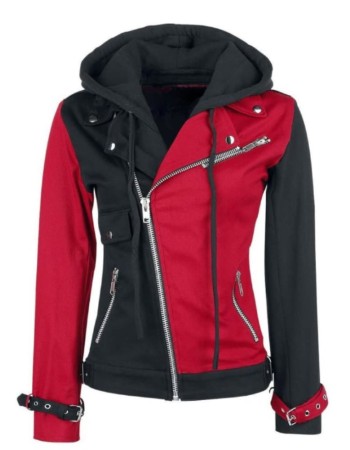 Suicide Squad Harley Quinn Red and Black Jacket