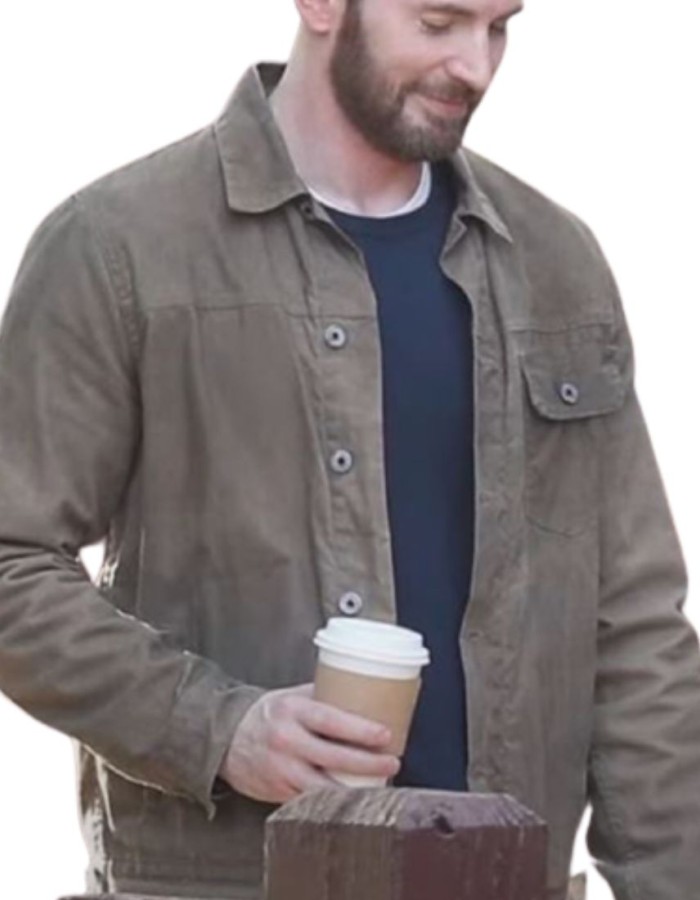 Ghosted Chris Evans (Cole) Brown Cotton Jacket