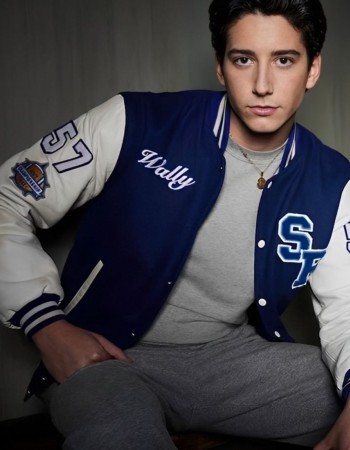 School Spirits 2023 Milo Manheim (Wally Clark) Varsity Jacket