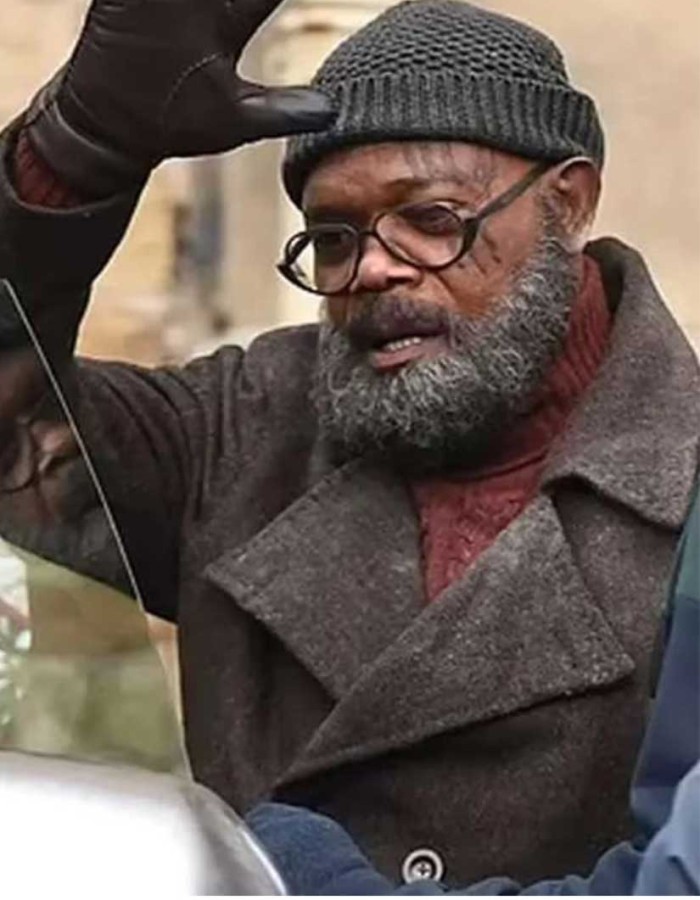 Secret Invasion 2023 Samuel L. Jackson (Nick Fury) Brown Coat