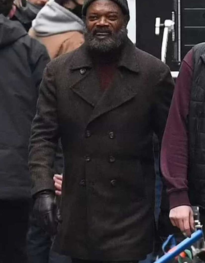 Secret Invasion 2023 Samuel L. Jackson (Nick Fury) Brown Coat