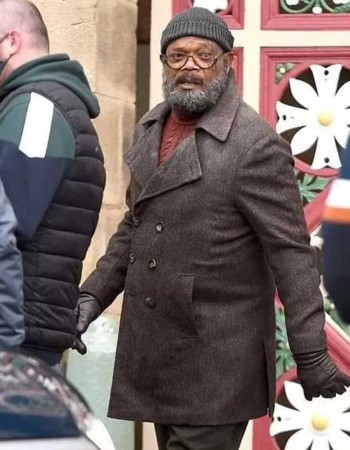 Secret Invasion 2023 Samuel L. Jackson (Nick Fury) Brown Coat