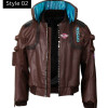 CYBERPUNK 2077 SAMURAI BOMBER LEATHER JACKET