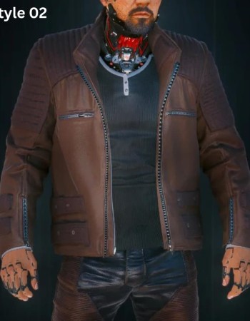 Cyberpunk Takemura Leather Jacket