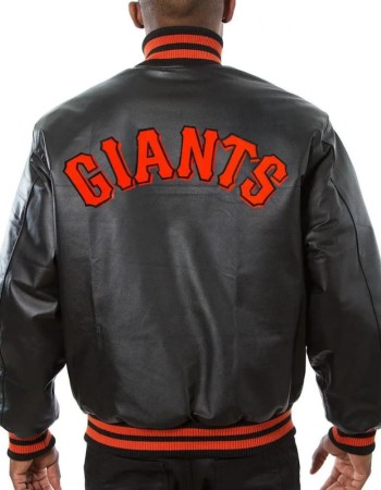 San Francisco Giants Black Bomber Leather Jacket
