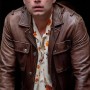A Different Man 2024 Sebastian Stan (Edward) Brown Leather Jacket