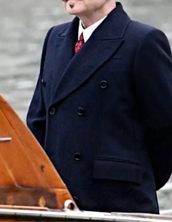 A Haunting In Venice Kenneth Branagh Black Trench Coat