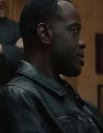 Ato Essandoh Reptile Black Leather Jacket