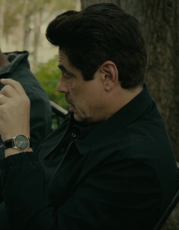 Benicio Del Toro Reptile 2023 Black Jacket